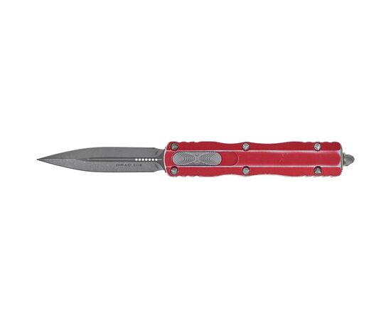 Ніж Microtech Dirac Double Edge Stonewash Distressed Red (225-10DRD)