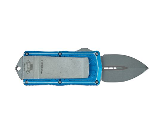 Ніж Microtech Exocet Double Edge Stonewash Distressed Blue (157-10DBL), зображення 2 Ніж Microtech Exocet Double Edge Stonewash Distressed Blue (157-10DBL), зображення 2