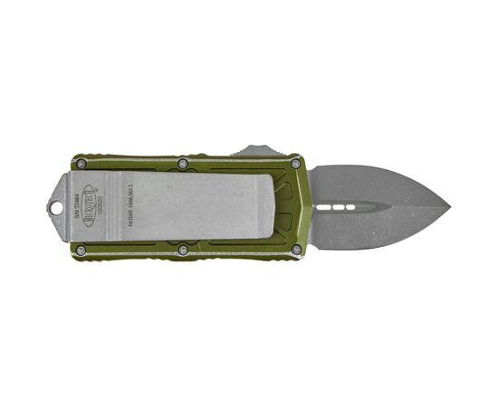 Ніж Microtech Exocet Double Edge Stonewash Distressed OD Green (157-10DOD), зображення 2 Ніж Microtech Exocet Double Edge Stonewash Distressed OD Green (157-10DOD), зображення 2