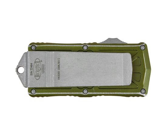 Ніж Microtech Exocet Double Edge Stonewash Distressed OD Green (157-10DOD), зображення 4 Ніж Microtech Exocet Double Edge Stonewash Distressed OD Green (157-10DOD), зображення 4