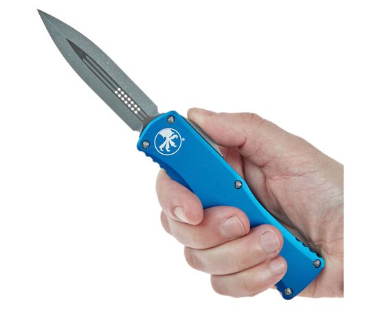 Ніж Microtech Hera Double Edge Apocalyptic Blue (702-10APBL), зображення 5 Ніж Microtech Hera Double Edge Apocalyptic Blue (702-10APBL), зображення 5