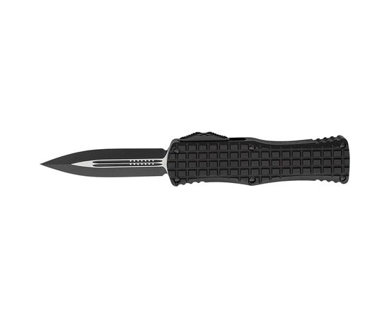 Ніж Microtech Hera Double Edge Black Blade FRAG OTF Tactical Serrator Blue (702-1TFRS)