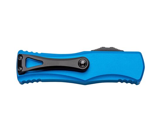 Ніж Microtech Hera Double Edge Black Blade FS Serrator Blue (702-3BL), зображення 3 Ніж Microtech Hera Double Edge Black Blade FS Serrator Blue (702-3BL), зображення 3