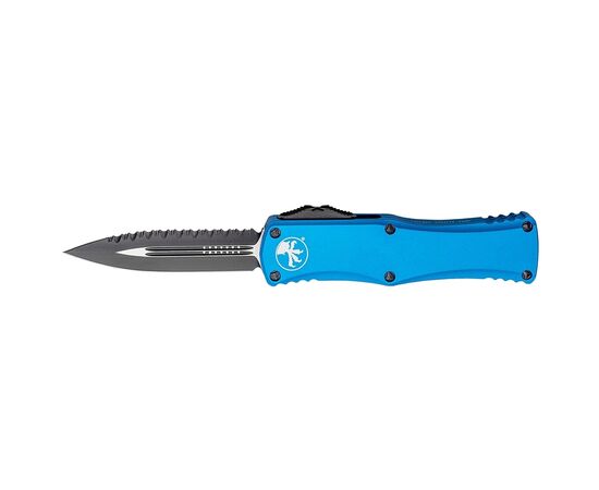 Нож Microtech Hera Double Edge Black Blade FS Serrator Blue (702-3BL)
