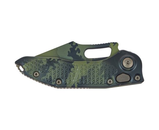 Ніж Microtech Stitch Olive Camo Signature Series Serrator (169-3OCS), зображення 3 Ніж Microtech Stitch Olive Camo Signature Series Serrator (169-3OCS), зображення 3