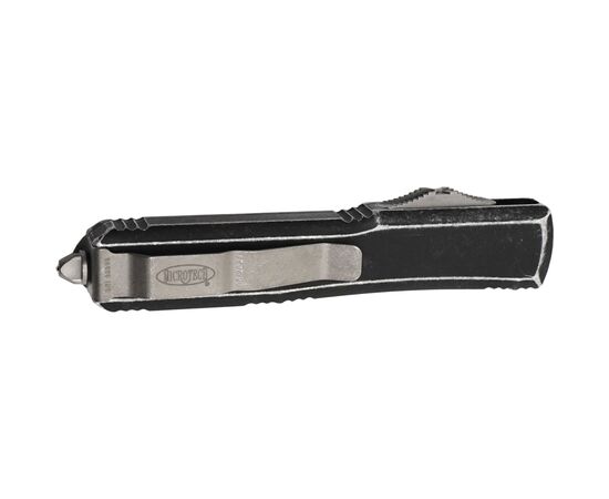Ніж Microtech Ultratech Drop Point Stonewash Distressed Black (121-10DBK), зображення 2 Ніж Microtech Ultratech Drop Point Stonewash Distressed Black (121-10DBK), зображення 2