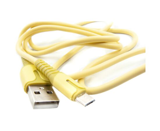 Дата кабель USB 2.0 AM to Micro 5P 1.0m yellow Dengos (PLS-M-IND-SOFT-YELLOW), изображение 2 Дата кабель USB 2.0 AM to Micro 5P 1.0m yellow Dengos (PLS-M-IND-SOFT-YELLOW), изображение 2