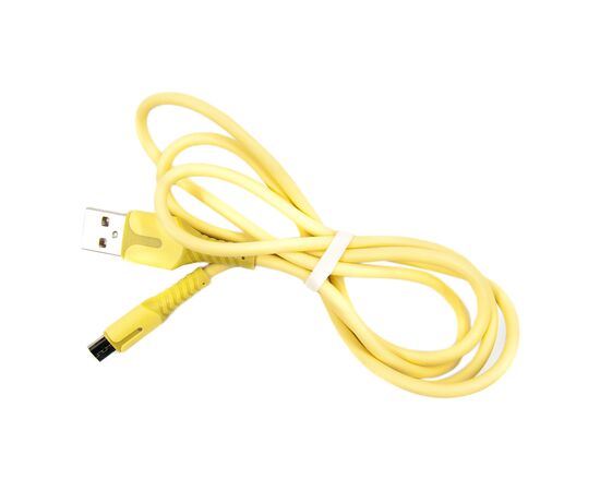 Дата кабель USB 2.0 AM to Micro 5P 1.0m yellow Dengos (PLS-M-IND-SOFT-YELLOW)