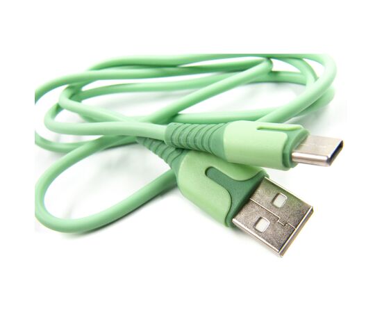 Дата кабель USB 2.0 AM to Type-C 1.0m mint Dengos (PLS-TC-IND-SOFT-MINT), изображение 2 Дата кабель USB 2.0 AM to Type-C 1.0m mint Dengos (PLS-TC-IND-SOFT-MINT), изображение 2