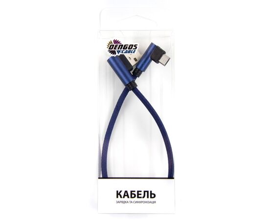 Дата кабель USB 2.0 AM to Micro 5P 0.25m blue Dengos (NTK-M-UG-SHRT-SET-BLUE), изображение 2