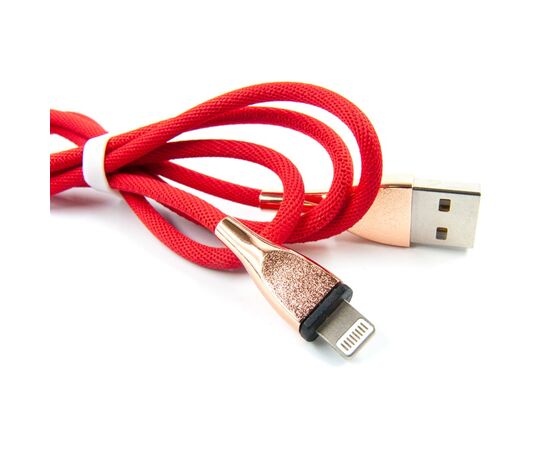 Дата кабель USB 2.0 AM to Lightning 1.0m red Dengos (NTK-L-SET-RED), изображение 2 Дата кабель USB 2.0 AM to Lightning 1.0m red Dengos (NTK-L-SET-RED), изображение 2