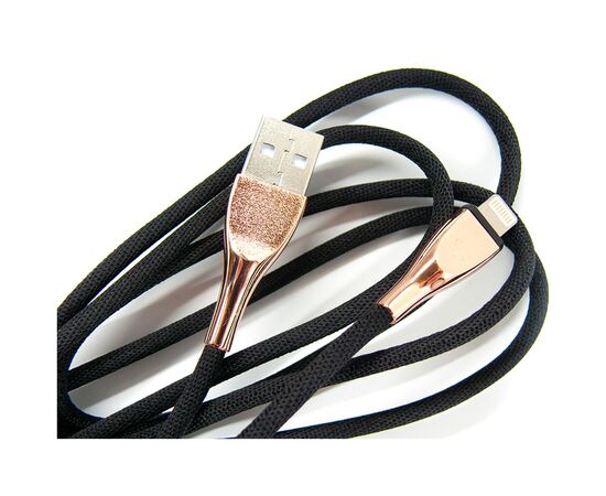 Дата кабель USB 2.0 AM to Lightning 1.0m black Dengos (NTK-L-SET-BLACK), изображение 2 Дата кабель USB 2.0 AM to Lightning 1.0m black Dengos (NTK-L-SET-BLACK), изображение 2