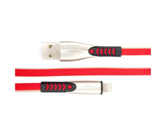 Дата кабель USB 2.0 AM to Lightning 0.25m red Dengos (PLS-L-SHRT-PLSK-RED), изображение 2 Дата кабель USB 2.0 AM to Lightning 0.25m red Dengos (PLS-L-SHRT-PLSK-RED), изображение 2
