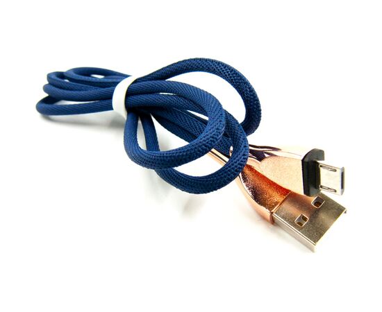 Дата кабель USB 2.0 AM to Micro 5P 1.0m blue Dengos (NTK-M-SET-DBLUE), изображение 2 Дата кабель USB 2.0 AM to Micro 5P 1.0m blue Dengos (NTK-M-SET-DBLUE), изображение 2