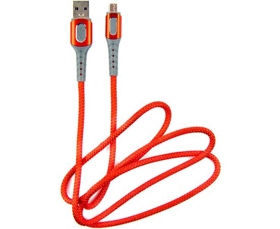 Дата кабель USB 2.0 AM to Micro 5P 1.0m red Dengos (NTK-M-LP-RED), изображение 2 Дата кабель USB 2.0 AM to Micro 5P 1.0m red Dengos (NTK-M-LP-RED), изображение 2