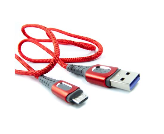 Дата кабель USB 2.0 AM to Micro 5P 1.0m red Dengos (NTK-M-LP-RED), изображение 3 Дата кабель USB 2.0 AM to Micro 5P 1.0m red Dengos (NTK-M-LP-RED), изображение 3
