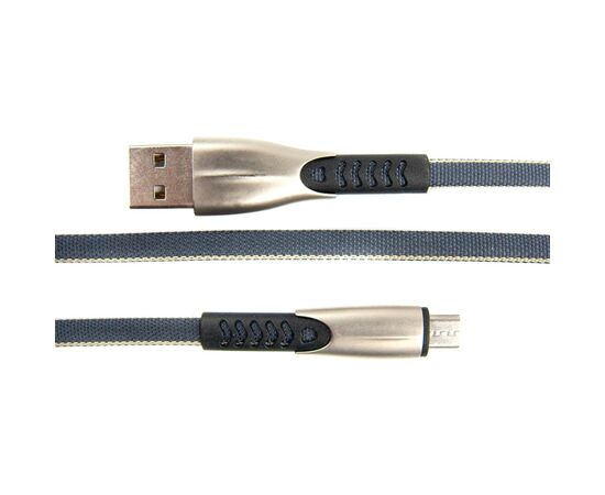 Дата кабель USB 2.0 AM to Micro 5P 0.25m gray Dengos (PLS-M-SHRT-PLSK-GREY), изображение 2 Дата кабель USB 2.0 AM to Micro 5P 0.25m gray Dengos (PLS-M-SHRT-PLSK-GREY), изображение 2