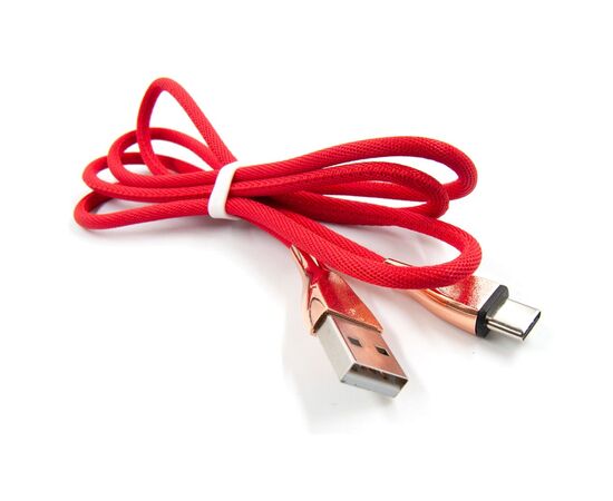 Дата кабель USB 2.0 AM to Type-C 1.0m red Dengos (NTK-TC-SET-RED), изображение 2 Дата кабель USB 2.0 AM to Type-C 1.0m red Dengos (NTK-TC-SET-RED), изображение 2