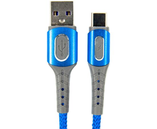 Дата кабель USB 2.0 AM to Type-C 1.0m blue Dengos (NTK-TC-LP-BLUE)
