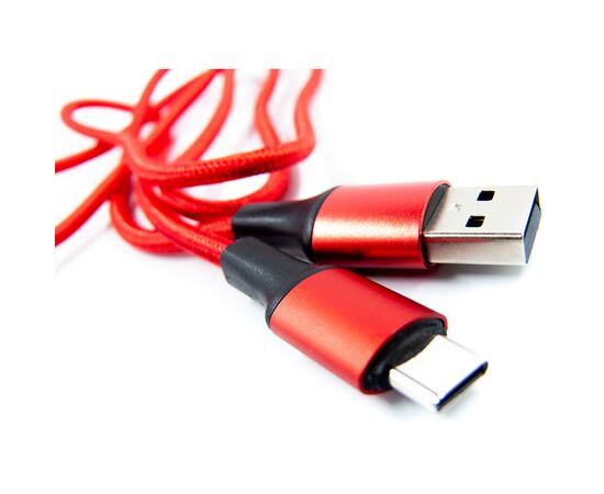 Дата кабель USB 2.0 AM to Type-C 1.0m red Dengos (NTK-TC-MT-RED), изображение 3 Дата кабель USB 2.0 AM to Type-C 1.0m red Dengos (NTK-TC-MT-RED), изображение 3