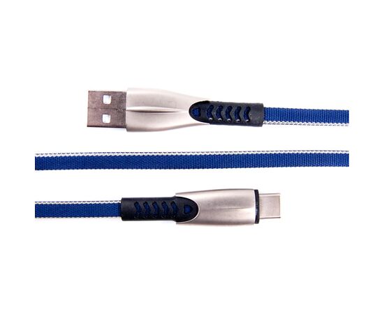 Дата кабель USB 2.0 AM to Type-C 0.25m blue Dengos (PLS-TC-SHRT-PLSK-BLUE), изображение 3 Дата кабель USB 2.0 AM to Type-C 0.25m blue Dengos (PLS-TC-SHRT-PLSK-BLUE), изображение 3