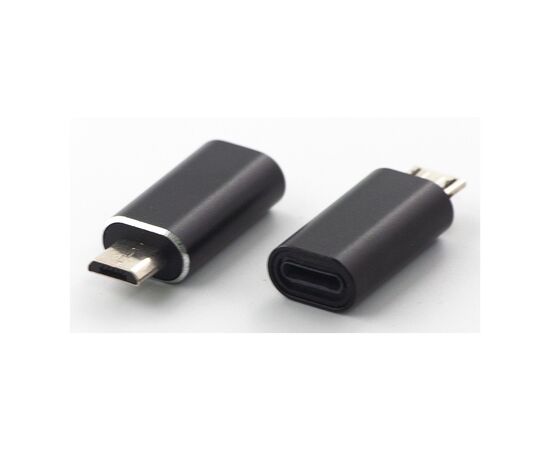 Переходник Lightning (female) to microUSB (male) black Dengos (ADP-012)