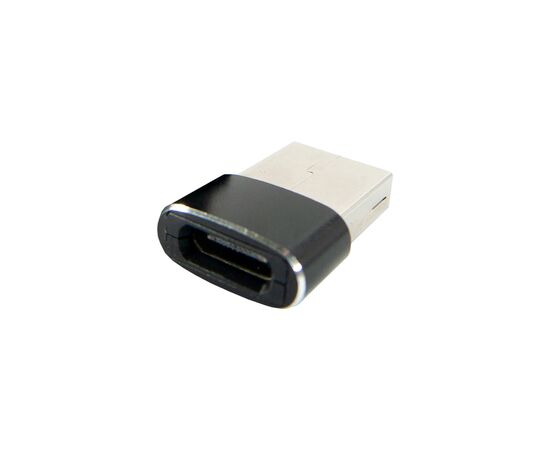 Переходник Type-C (male) to USB (female) black Dengos (ADP-021)