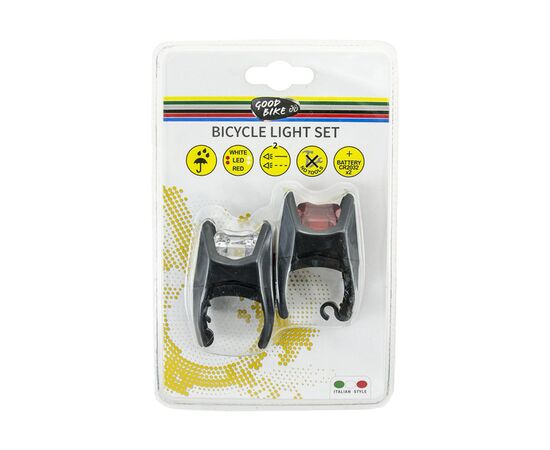 Комплект велофар Good Bike Eclipse 2 режима 2 LED (92330-IS), изображение 4 Комплект велофар Good Bike Eclipse 2 режима 2 LED (92330-IS), изображение 4