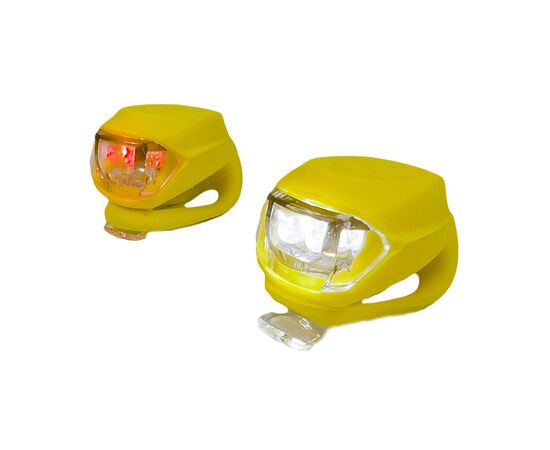 Комплект велофар Good Bike Silicone LED Yellow (92325Yellow-IS)