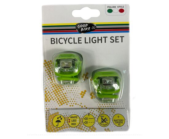 Комплект велофар Good Bike Silicone LED Green (92325Green-IS), зображення 6 Комплект велофар Good Bike Silicone LED Green (92325Green-IS), зображення 6