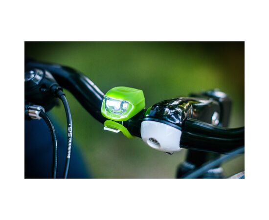 Комплект велофар Good Bike Silicone LED Green (92325Green-IS), зображення 9 Комплект велофар Good Bike Silicone LED Green (92325Green-IS), зображення 9