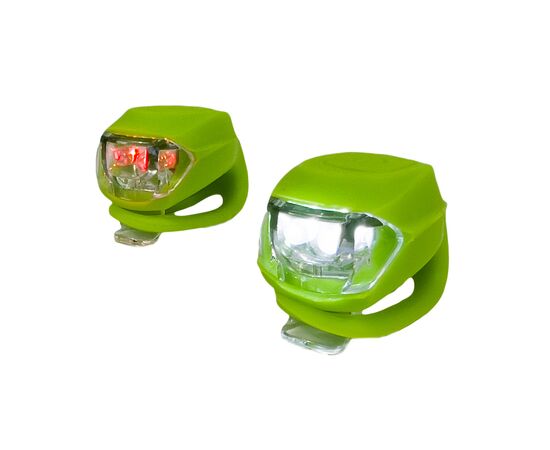 Комплект велофар Good Bike Silicone LED Green (92325Green-IS)
