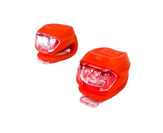 Комплект велофар Good Bike Silicone LED Red (92325Red-IS)
