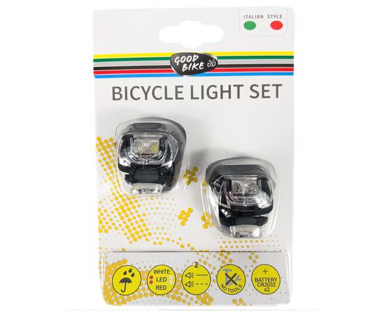 Комплект велофар Good Bike Silicone LED Black (92325Black-IS), изображение 6 Комплект велофар Good Bike Silicone LED Black (92325Black-IS), изображение 6