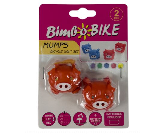 Комплект велофар Good Bike Silicone Mumps Red (90303Red-IS), изображение 5 Комплект велофар Good Bike Silicone Mumps Red (90303Red-IS), изображение 5