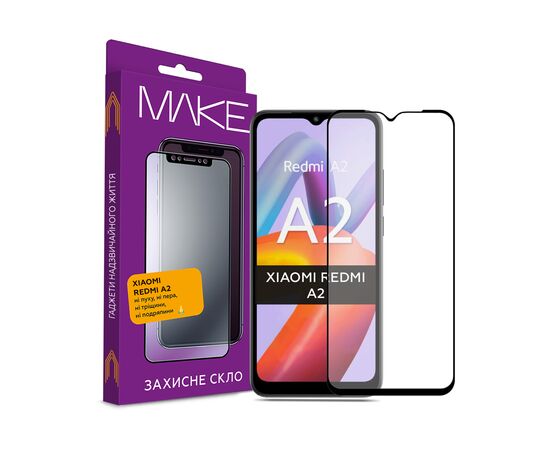Стекло защитное MAKE Xiaomi Redmi A2 (MGF-XRA2)