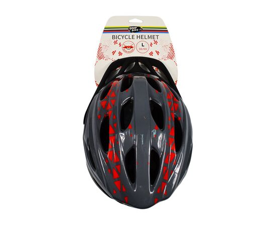 Шлем Good Bike L 58-60 см Grey/Red (88855/5-IS), изображение 6 Шлем Good Bike L 58-60 см Grey/Red (88855/5-IS), изображение 6