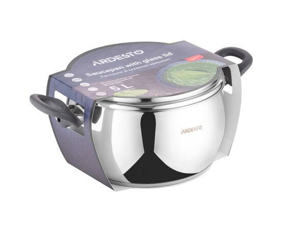 Кастрюля Ardesto Gemini Cremona 5.0 л (AR4350GA), изображение 4 Кастрюля Ardesto Gemini Cremona 5.0 л (AR4350GA), изображение 4