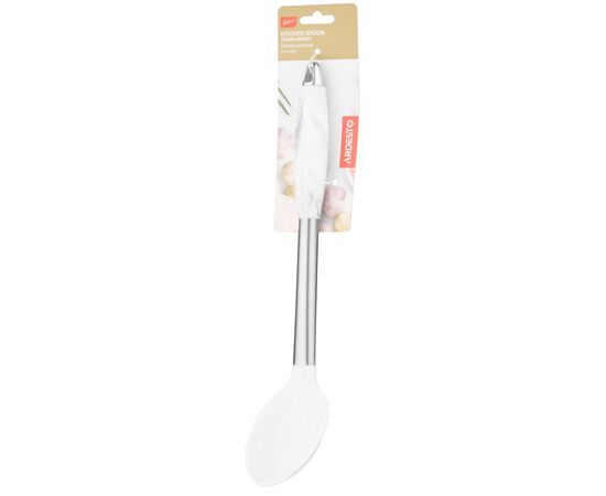 Ложка поварская Ardesto Gemini Marmo Steel/Silicon (AR2143MS), изображение 3 Ложка поварская Ardesto Gemini Marmo Steel/Silicon (AR2143MS), изображение 3