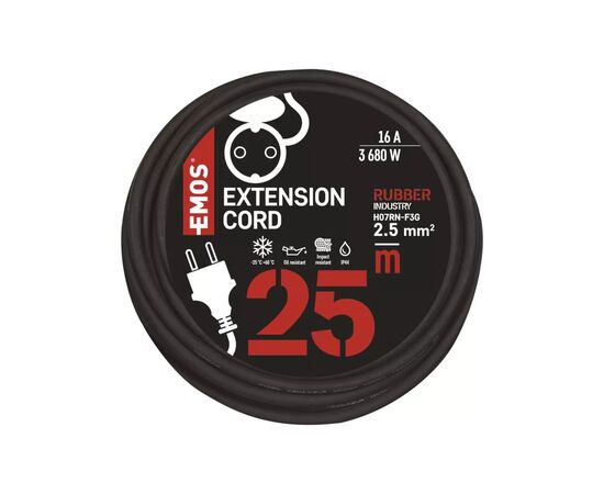 Сетевой удлинитель EMOS P01825R, изображение 3 Сетевой удлинитель EMOS P01825R, изображение 3