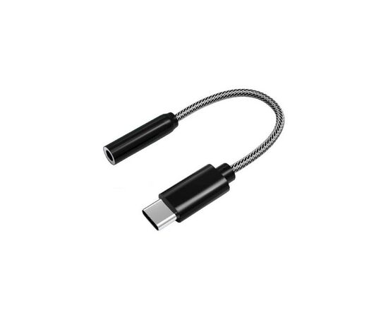 Переходник Type-C to AUX3.5(F) DAC 0.1m black Atcom (15035)