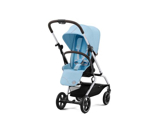 Коляска Cybex Eezy S Twist+ 2 SLV Beach Blue (с бампером) (522001117), изображение 3 Коляска Cybex Eezy S Twist+ 2 SLV Beach Blue (с бампером) (522001117), изображение 3