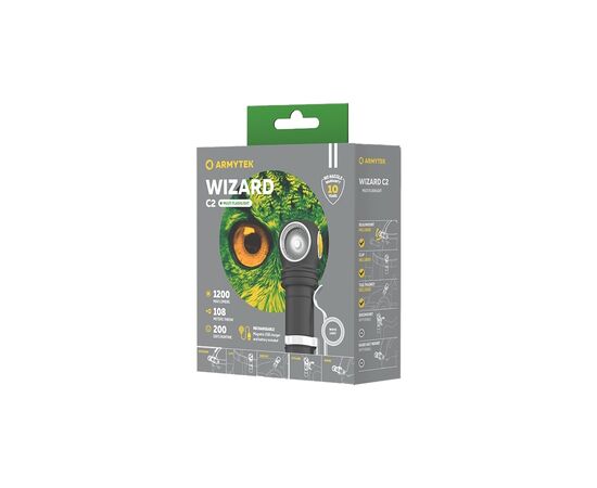 Фонарь Armytek Wizard C2 Marnet USB Warm (F08901W), изображение 3 Фонарь Armytek Wizard C2 Marnet USB Warm (F08901W), изображение 3