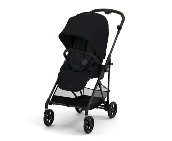 Коляска Cybex Melio Carbon Moon Black (з бампером) (522002639)