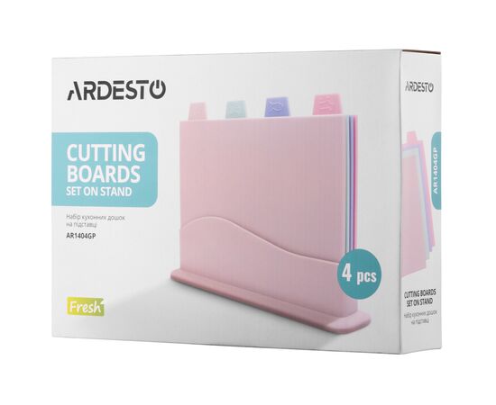 Разделочная доска Ardesto Fresh Set 4 шт 23,5 х 33,5 х 7 см (AR1404GP), изображение 10