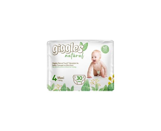 Подгузник Giggles Natural 4 Maxi 7-18 кг 30 шт (8680131206407)