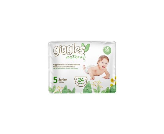 Подгузник Giggles Natural 5 Junior 11-25 кг 24 шт (8680131206414)