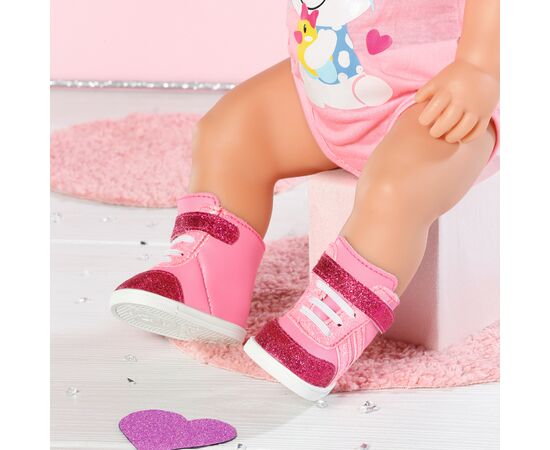 Аксессуар к кукле Zapf Обувь для куклы Baby Born - Розовые кеды (833889), изображение 5 Аксессуар к кукле Zapf Обувь для куклы Baby Born - Розовые кеды (833889), изображение 5