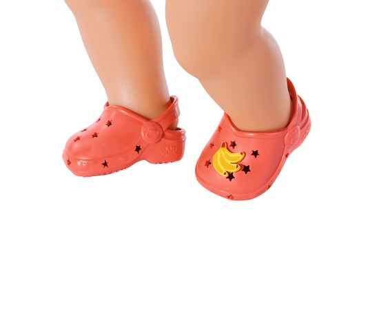 Аксессуар к кукле Zapf Обувь для куклы Baby Born - Cандалии с значками (красные) (831809-4), изображение 2 Аксессуар к кукле Zapf Обувь для куклы Baby Born - Cандалии с значками (красные) (831809-4), изображение 2