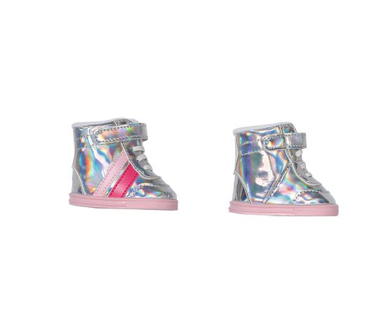 Аксессуар к кукле Zapf Обувь для куклы Baby Born - Серебряные кроссовки (831762), изображение 2 Аксессуар к кукле Zapf Обувь для куклы Baby Born - Серебряные кроссовки (831762), изображение 2